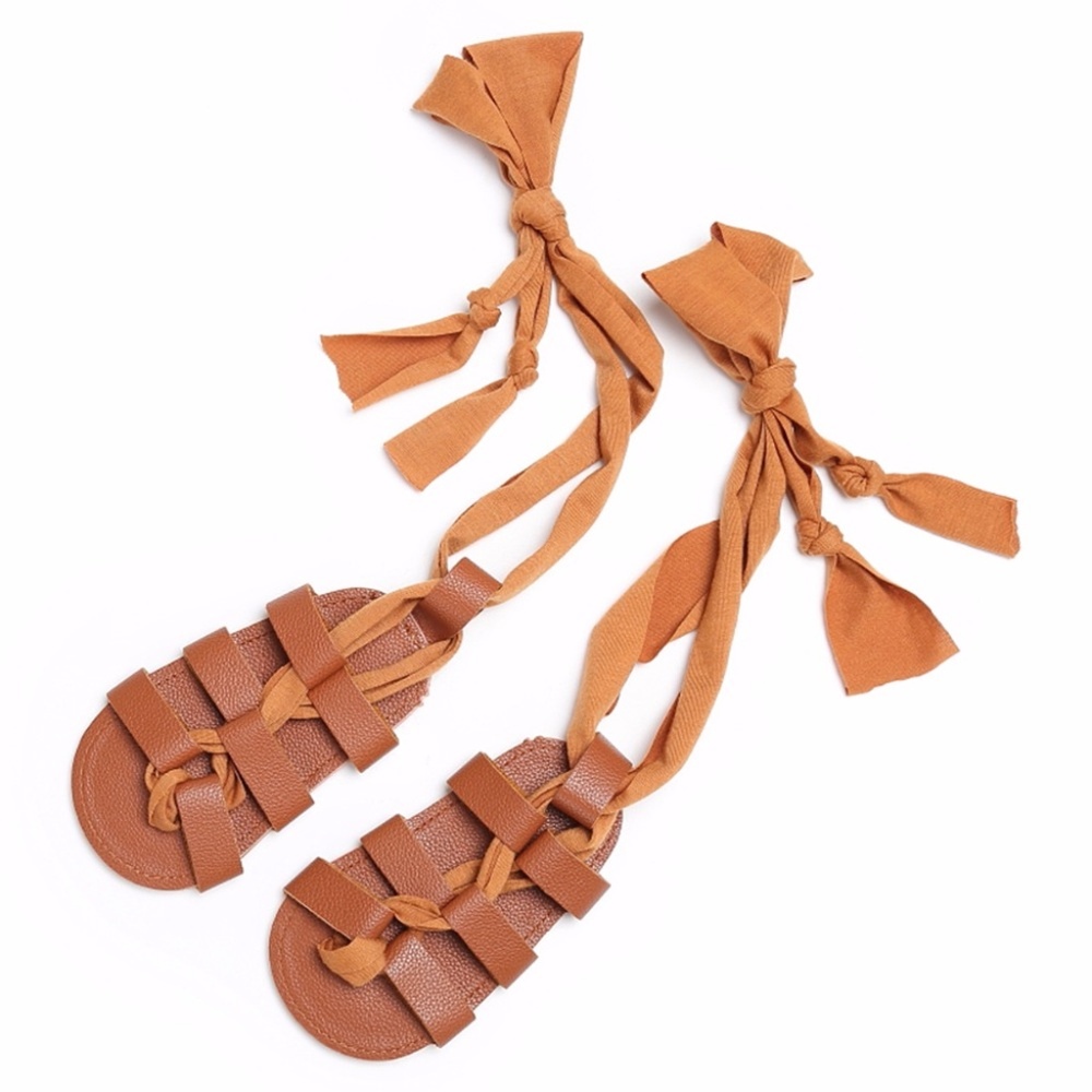 NEW Infant Gladiator Tie-Up Sandals - Picture 2 of 5